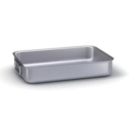 Ballarini Professionale Rostiera alta pesante in alluminio con maniglie snodabili in acciaio inox, spessore 3 mm, dim.60x43cm