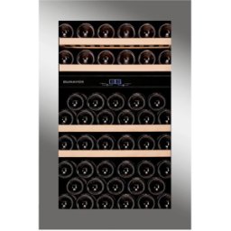 Dunavox Cantina ad incasso autoventilata, 2 temperature, porta vetrata con cornice inox e apertura push to open - classe G, 49 bottiglie (2°SCELTA)