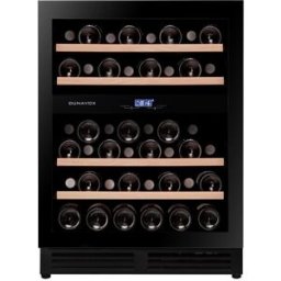 Dunavox Cantina Linea Exclusive 2 temperature con porta full glass nera e apertura push to open - classe F, 45 bottiglie - DAUF-45.125DB.TO