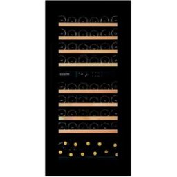 Dunavox Cantina Linea Joy porta 'full glass' nera con maniglia nera, classe G, 65 bottiglie - DXJ-65.154DB