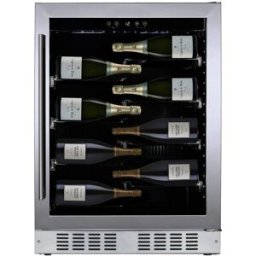 Dunavox Cantina Built-in monotemperatura porta inox con maniglia inox - classe E, 40 bottiglie - DAUF-40.138SS