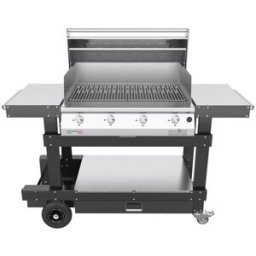 Barbecue a gas Fry Top 750 4 fuochi con carrello Master Grill Pianeta Grill