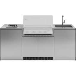 Cucina da esterno Via Nolfi 527 a parete, senza barbecue, OF outdoorkitchens