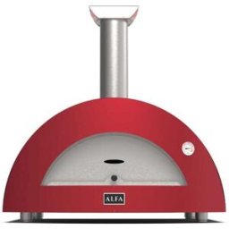 Forno a legna 3 Pizze linea Moderno rosso di Alfa Forni