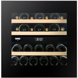 Dunavox Cantina Linea Noble porta 'full glass' nera push to open, classe F, 25 bottiglie - DVN-25.65DB.TO