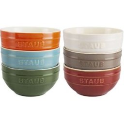 Set di ciotole in ceramica colori misti arcobaleno Staub, 6 pezzi diam. 14cm