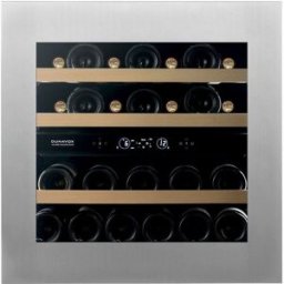 Dunavox Cantina Linea Horizon porta 'full glass' inox push to open, classe F, 25 bottiglie - DVH-25.65DSS.TO