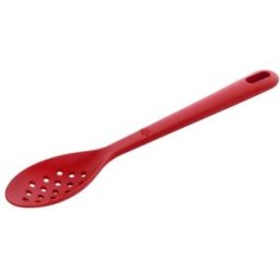 Cucchiaione forato rosso in silicone Ballarini