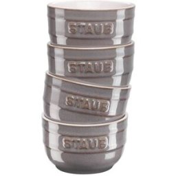 Set di ciotole Ramekin in ceramica grigio antico Staub, 4 pezzi diam. 10cm