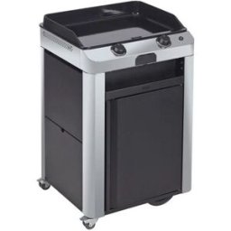 Combo Plancha a gas Fusion 60 inox con carrello Enò
