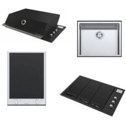 Kit Incasso per Cucina da esterno con Barbecue a gas Professional Nero Outdoor 80 Fulgor