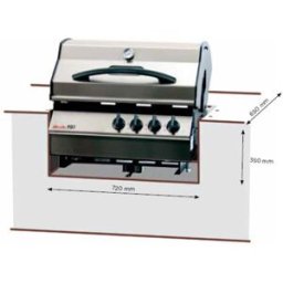 Barbecue a gas Dolcevita Ego da INCASSO completo di alette da incasso