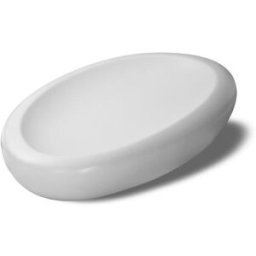 Vassoio ovale gourmet bianco in porcellana Le Coq Ninfa, cm 26,5x17,5