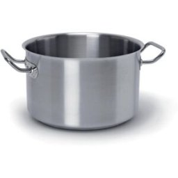 Ballarini Professionale Casseruola alta in acciaio inox con due maniglie per induzione, diam. 24cm (FINE SERIE)