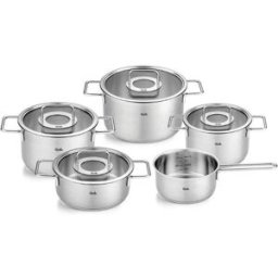 Set da 5 pezzi con Pentolino, Casseruola e 3 Pentole linea Pure Collection Fissler
