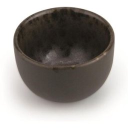 Coppetta rotonda color marrone con puntini ruggine Le Coq Phobos, diam. 6,5cm, 6 pezzi