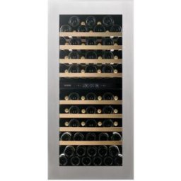 Dunavox Cantina Linea Horizon porta 'full glass' inox push to open, classe F, 70 bottiglie - DVH-70.185DSS.TO