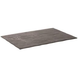 Table Top Vassoio Rettangolarecm 35X28,5X0,9, linea Royal Black, 6 pezzi