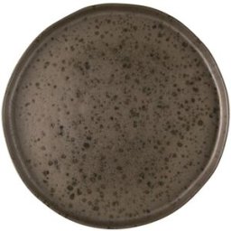 Piatto piano marrone con puntini ruggine Le Coq Phobos, diam. 26,5cm, 6 pezzi