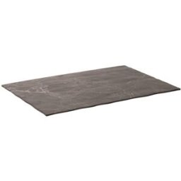 Table Top Vassoio Rettangolarecm 43X28,5X0,9, linea Royal Black, 6 pezzi