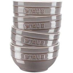 Set di ciotole in ceramica grigio antico Staub, 4 pezzi diam. 12cm