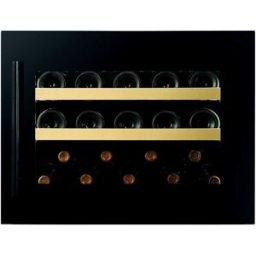 Dunavox Cantina Linea Prime porta 'full glass' nera con maniglia nera, classe F, 19 bottiglie - DVP-19.50B