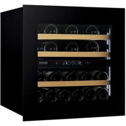 Dunavox Cantina Linea Horizon porta 'full glass' nera push to open, classe F, 25 bottiglie - DVH-25.65DB.TO