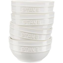 Set di ciotole in ceramica bianco avorio Staub, 4 pezzi diam. 12cm