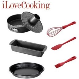 Set "I love Cooking to Party" di Ballarini, 6 pezzi di stampi e accessori