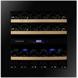 Dunavox Cantina Linea Incasso, 2 temperature, porta vetrata 'full glass' nera con push to open- classe G, 25 bottiglie - DAVG-25.63DB.TO (FINE SERIE)