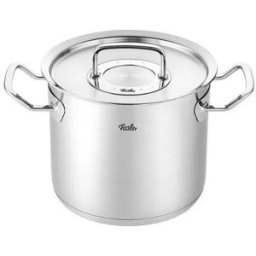 Pentola alta in Acciaio inox con coperchio diam. 20cm linea Original-Profi Collection Fissler