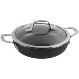 Ballarini Tegame in alluminio antiaderente per induzione con maniglie e coperchio linea Alba, diam. 28cm