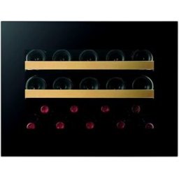 Dunavox Cantina Linea Horizon porta 'full glass' nera push to open, classe F, 19 bottiglie - DVH-19.50B.TO