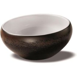 Coppetta rotonda color ruggine in porcellana Le Coq Estia, diam. 18cm, 6 pezzi