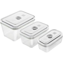 Zwilling piccoli elettrodomestici Set di contenitori sottovuoto in vetro, 3 pezzi, Zwilling