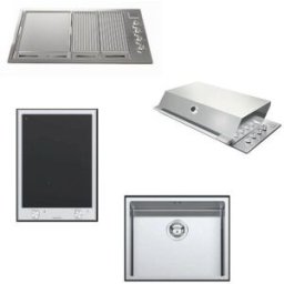 Kit Incasso per Cucina da esterno con Barbecue a gas Professional Outdoor 90 con lavabo Fulgor