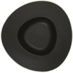 Pasta Bowl nero con filo bianco in porcellana Le Coq Persephone, diam. 27,5cm, 6 pezzi