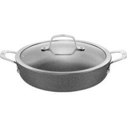 Ballarini Tegame in alluminio antiaderente per induzione con maniglie e coperchio linea Salina, diam. 28cm