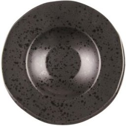 Pasta Bowl color nero puntinato in porcellana Le Coq Aetna, diam. 28cm, 6 pezzi