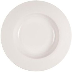 Piatto fondo bianco in porcellana Le Coq Aglos, diam. 24cm, 6 pezzi