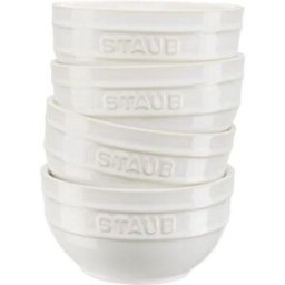 Set di ciotole in ceramica bianco avorio Staub, 4 pezzi diam. 14cm