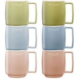 Set di Mug Macaron in ceramica Staub colori misti, 350ml, 6 pezzi