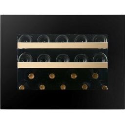 Dunavox Cantina Linea Noble porta 'full glass' nera push to open, classe F, 19 bottiglie - DVN-19.50B.TO
