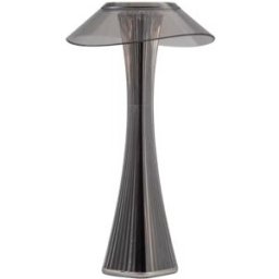 Lampada da tavolo a led 'Astreo' plissettata color Antracite Le Coq