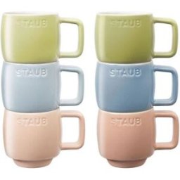 Set di Mug Macaron in ceramica Staub colori misti, 100ml, 6 pezzi