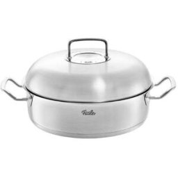 Teglia in Acciaio inox diam. 28cm con coperchio a cupola alta linea Original-Profi Collection Fissler