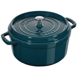 Staub Casseruola tonda in ghisa per induzione La Mer con maniglie e coperchio, diam. 28cm