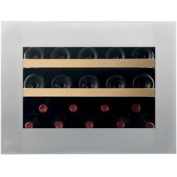 Dunavox Cantina Linea Horizon porta 'full glass' inox push to open, classe F, 19 bottiglie - DVH-19.50B.TO