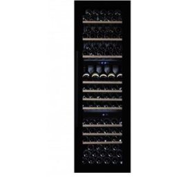 Dunavox Cantina Linea Built-in a 3 temperature ad incasso porta nera e maniglia nera - classe B, 89 bottiglie - DX-89.246TB