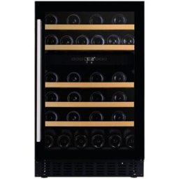Dunavox Cantina 2 temper. porta full glass nera e maniglia nera - classe G, 38 bottiglie - DAUF-38.100DB